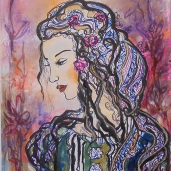 Painting titled "Carmen" by Isabelle Charpentier, Original Artwork