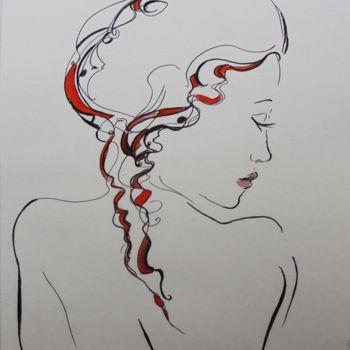 「Anaïs」というタイトルの絵画 Isabelle Charpentierによって, オリジナルのアートワーク