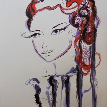 Peinture intitulée "Amira" par Isabelle Charpentier, Œuvre d'art originale