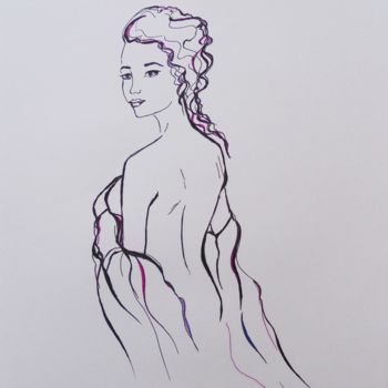 Картина под названием "Daphné" - Isabelle Charpentier, Подлинное произведение искусства