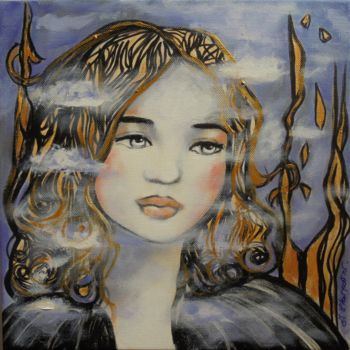 Картина под названием "The Spirit of an An…" - Isabelle Charpentier, Подлинное произведение искусства, Акрил