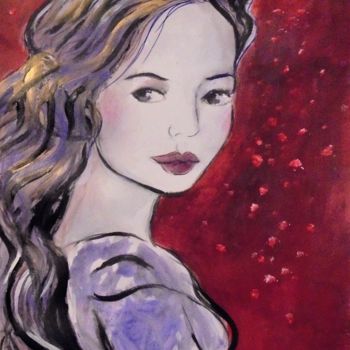 Painting titled "Cerise" by Isabelle Charpentier, Original Artwork
