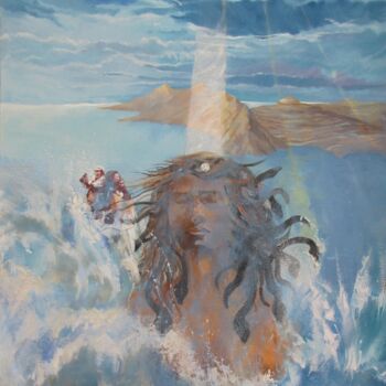Peinture intitulée "Médusa" par Ytka Tiéllof, Œuvre d'art originale, Huile