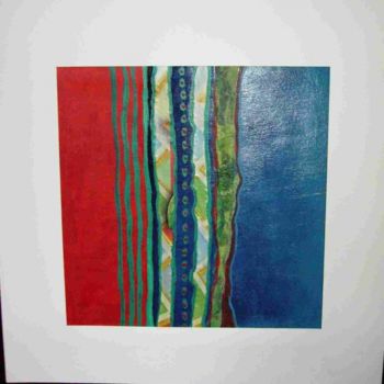 Peinture intitulée "stripy" par Ytnes, Œuvre d'art originale, Acrylique