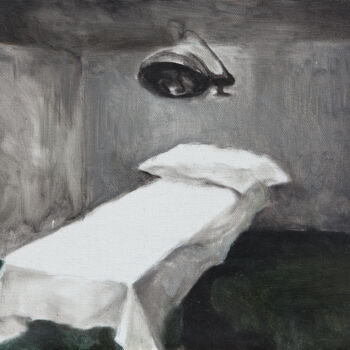 Painting titled "Bed" by Ming Yuan, Original Artwork, Objects