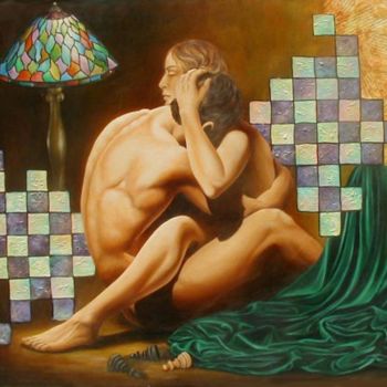 Painting titled "Stalemate." by Netta Yudkevich, Original Artwork, Oil