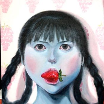 绘画 标题为“吃草莓” 由只剩下自己, 原创艺术品