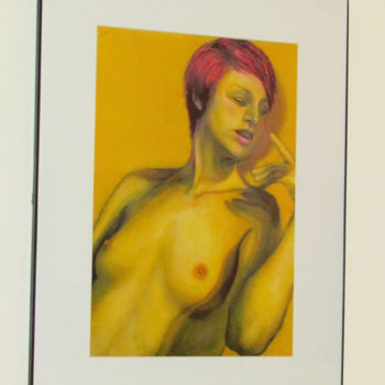 Painting titled "Aima 5-LP" by Yuki Komura, Original Artwork, Oil