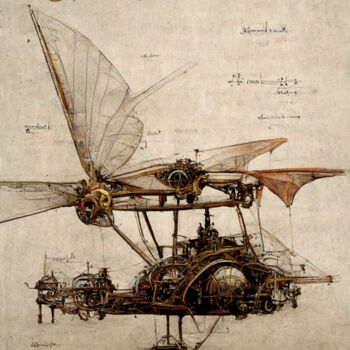"Dragonfly Helicopter" başlıklı Dijital Sanat Yulia Aks tarafından, Orijinal sanat, Dijital Resim