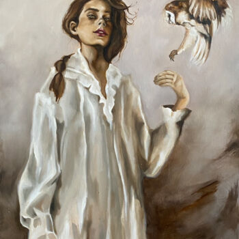 Malarstwo zatytułowany „Сон” autorstwa Yulia Kartunova, Oryginalna praca, Olej