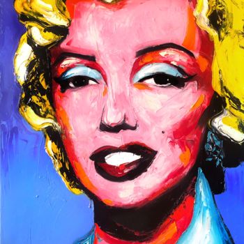 Картина под названием "Marilyn" - Yulia Varlamova, Подлинное произведение искусства, Масло