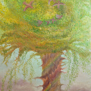 Pintura titulada "Tree" por Yulia Zuk, Obra de arte original, Oleo