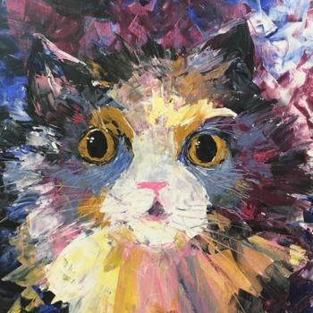 Painting titled "MASTER OF THE HOUSE" by Yulia Gavarini, Original Artwork, Acrylic