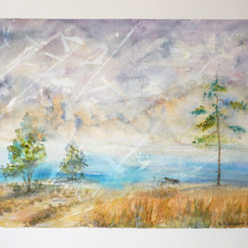 Malerei mit dem Titel "Memories" von Yulia Schuster, Original-Kunstwerk, Aquarell