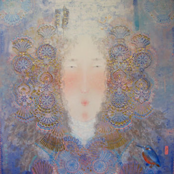 Painting titled "Tsarevna" by Yulia Luchkina, Original Artwork, Oil