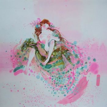 Peinture intitulée "nude" par Yulia Luchkina, Œuvre d'art originale, Huile