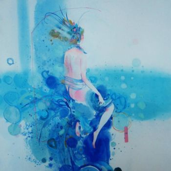 Painting titled "​​sea" by Yulia Luchkina, Original Artwork, Oil