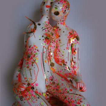 Sculpture titled "HIGH FEELINGS" by Yulia Luchkina, Original Artwork, Mixed Media