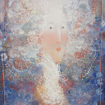 Schilderij getiteld "Follow to my bliss." door Yulia Luchkina, Origineel Kunstwerk, Tempera