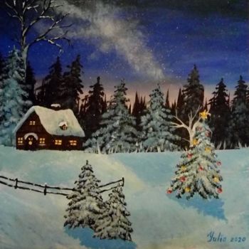 Pintura intitulada "Happy New Year" por Emilia, Obras de arte originais, Acrílico