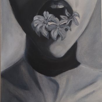 "shout with flowers.…" başlıklı Tablo Yulia Sheverova tarafından, Orijinal sanat, Petrol