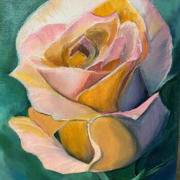 Peinture intitulée "Rose" par Yulia Sheverova, Œuvre d'art originale, Huile