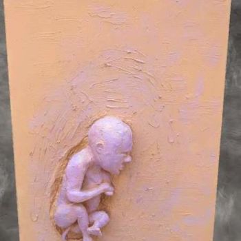 Sculpture titled "REBORN" by Yuliya Belan, Original Artwork, Cement