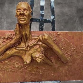 Sculpture titled "I am a woman." by Yuliya Belan, Original Artwork, Cement