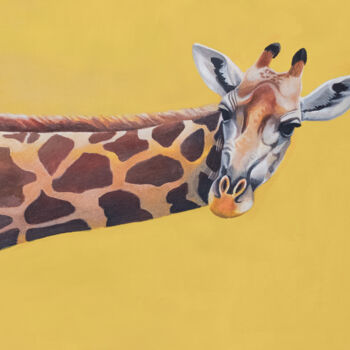 Peinture intitulée "Giraffe" par Yuliya Bokuchava, Œuvre d'art originale, Acrylique