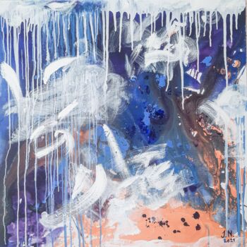 Картина под названием "Daydream" - Yuliya Nemchenko, Подлинное произведение искусства, Акрил Установлен на Деревянная рама д…