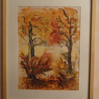 Pittura intitolato "Осень" da Yuliya Olenich, Opera d'arte originale