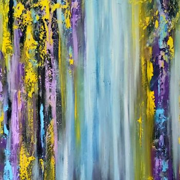 Painting titled "Waterfall" by Julia Tokar (Jt), Original Artwork, Acrylic