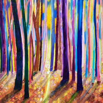Peinture intitulée "" The trees do not…" par Yuniel D'Casal, Œuvre d'art originale, Huile