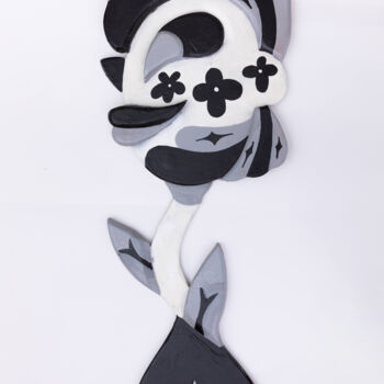 Sculpture titled "FLOWER" by Yura Zabs, Original Artwork, Acrylic