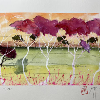 Painting titled "Sketchbook #17 Una…" by Yūrei, Original Artwork, Watercolor