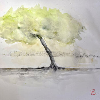 Painting titled "Stasi" by Yūrei, Original Artwork, Watercolor