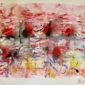 Painting titled "Insight 6" by Yūrei, Original Artwork, Watercolor
