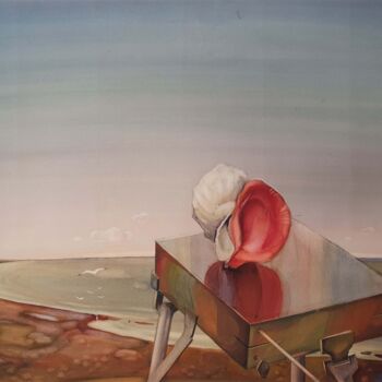 Ζωγραφική με τίτλο "Sea Sounds" από Yuri  And  Irina Gretsky, Αυθεντικά έργα τέχνης, Ακουαρέλα