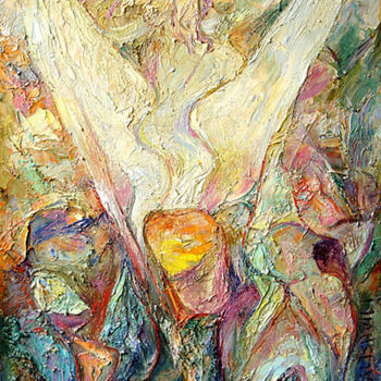 Malerei mit dem Titel "Cherub #1" von Yuri Avalishvili, Original-Kunstwerk, Öl
