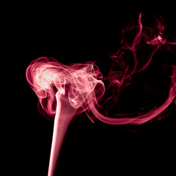 Photographie intitulée "Smoke Abstraction 62" par Yuri Palibroda, Œuvre d'art originale, Photographie numérique