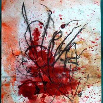 Malerei mit dem Titel "red 06" von Yuri Zain Elvin, Original-Kunstwerk