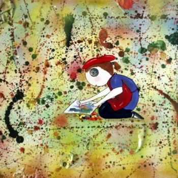 Pintura intitulada "pintora" por Yuri.Maia, Obras de arte originais