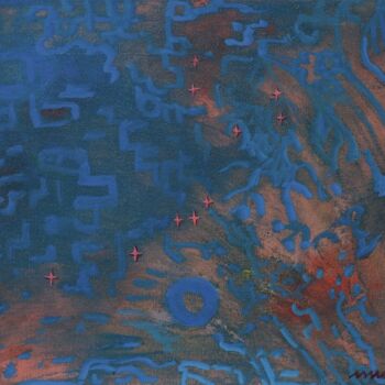 Картина под названием "Знак Зодиака - Водо…" - Yuriy Borodavkin, Подлинное произведение искусства, Масло