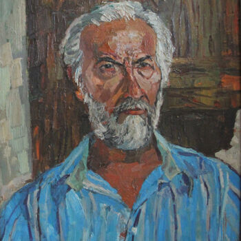 Painting titled "Osvaldo" by Yuriy Karnaukhov (Gyuriykar8), Original Artwork, Oil Mounted on Wood Stretcher frame