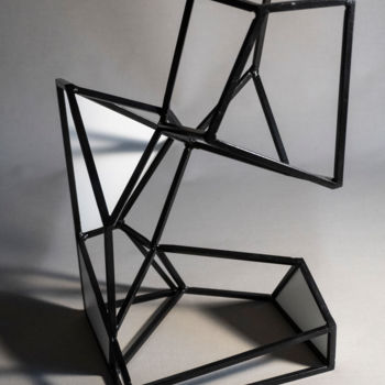 Sculpture titled "Cellular Effect" by Yuriy Kraft, Original Artwork, Metals