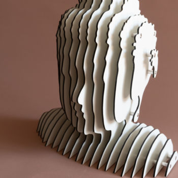 Sculpture intitulée "Buddha" par Yuriy Kraft, Œuvre d'art originale, Plastique