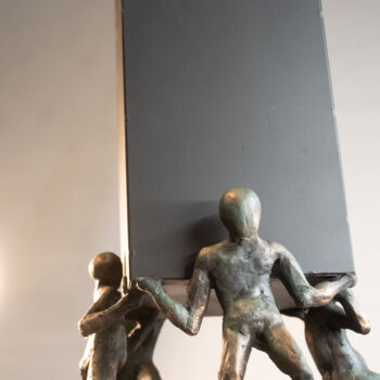 Skulptur mit dem Titel "***Equilibrium III*…" von Yuriy Kraft, Original-Kunstwerk, Ton