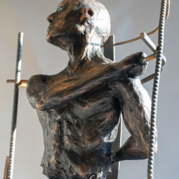 Sculpture titled "***INVOCATION***" by Yuriy Kraft, Original Artwork, Clay