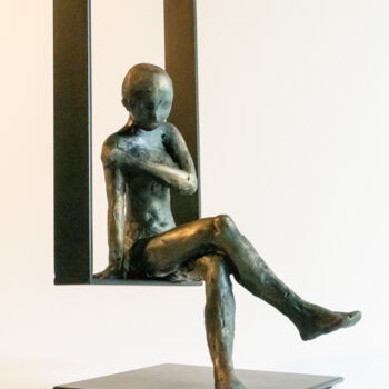 Sculpture intitulée "***WINDOW VI***" par Yuriy Kraft, Œuvre d'art originale, Argile