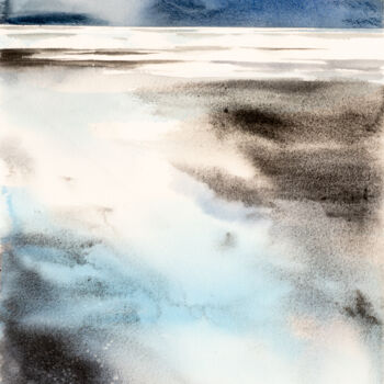 Pittura intitolato "***Abstract Landsca…" da Yuriy Kraft, Opera d'arte originale, Acquarello